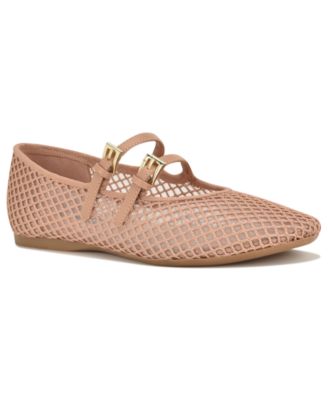 Women's Keira Double Mary Jane Strap Mesh Flats