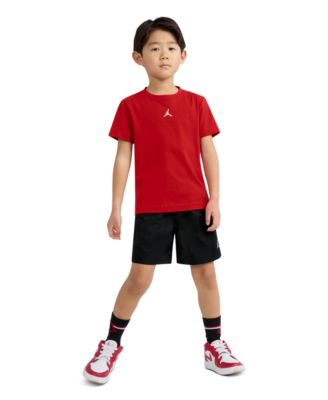 Boys' 4-7 Dri-FIT Jumpman Woven Play Jersey T-Shirt & Mesh Shorts, 2-Piece Set