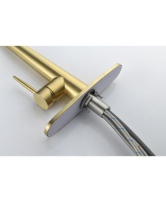 Kitchen Faucet with Pull Down Sprayer, High Arc 360&deg; Swivel Brushed Nickel, 3-Mode Spray Head, for Farmhouse Modern Laundry Rv Bar