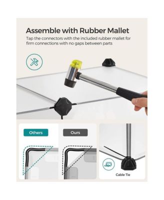 Modern Indoor Dog Kennel up to 70 lb, Modular Plastic Enclosure with Floor Panels, Easy Assembly