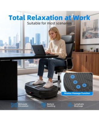 Vibration Plate Exercise Machine with Remote Control and Bluetooth