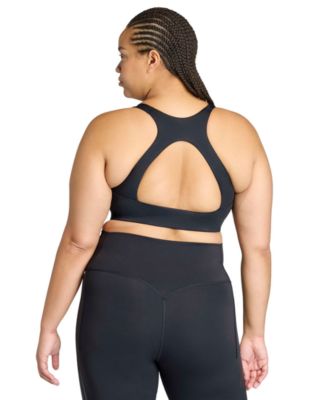 Plus-Size Optime Workout 3-Stripes Sports Bra
