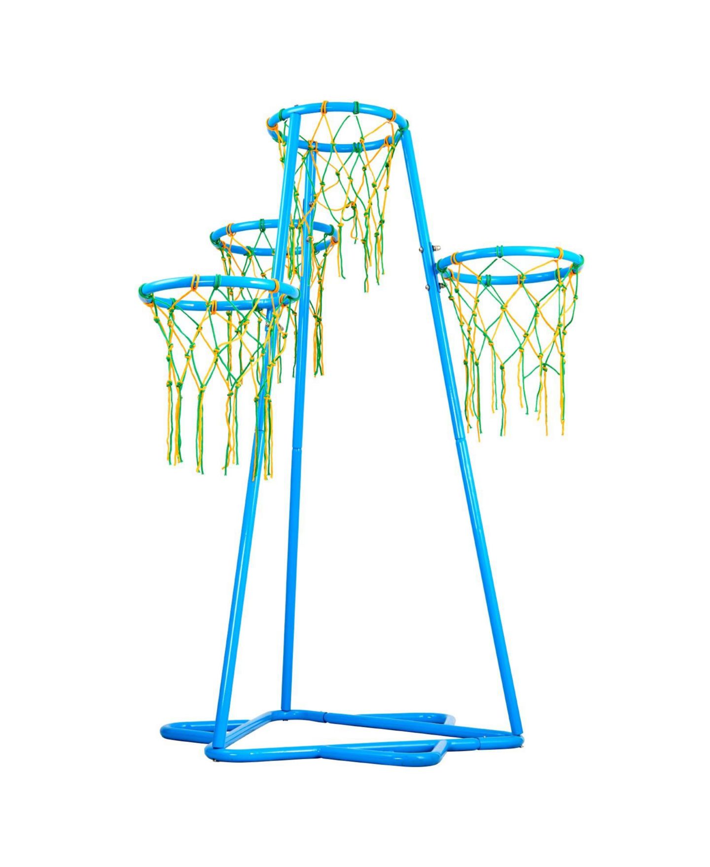 Детские игрушки SUGIFT 4-Hoop Kids Basketball Set with Adjustable Height, Ages 3+, цвет: Синий — фото 6