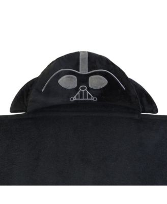 Baby Boys Star Wars Darth Vader Black Luxury Cotton Hooded Bath Towel