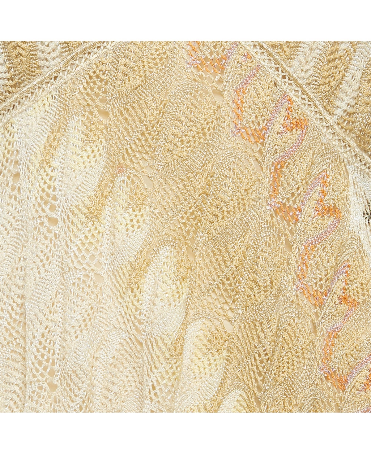 Pre-Owned Missoni Women's Multicolor Patterned Lurex Knit High Low Dress