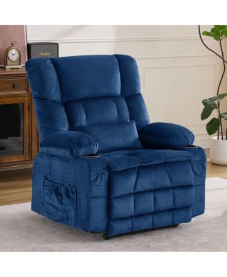Power Lift Recliner for Seniors with Massage and Heat, Dual Motor Reclining Chair for Tall People, USB Ports, Heavy-Duty Lift Sofa