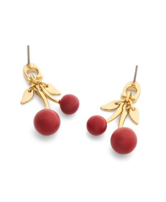 Red Signature C Cherry Drop Earrings