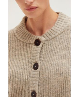 Women's Dionne Ribbed Knit Sweater Cardigan