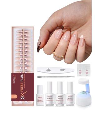 Medium Almond French Tip Press-On Nails Kit (224 pcs)