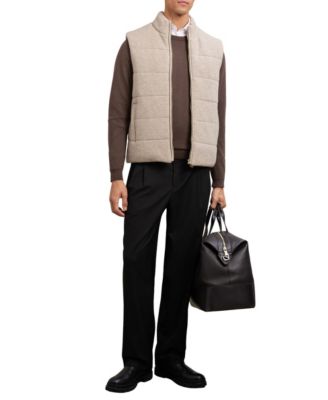 Men's Rib-Knit Zip-Through Gilet