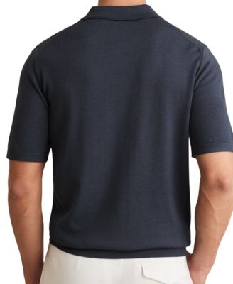 Men's Merino Wool Short-Sleeve Polo Shirt