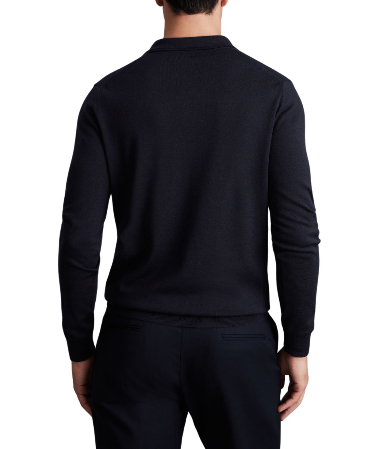 Reiss Men's Merino Wool Polo Shirt