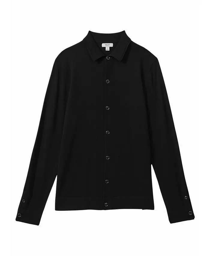 Men's Forbes Merino Wool Button-Through Cardigan - thumbnail 7