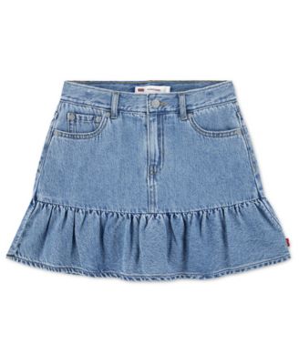 Girls' 7-16 Flounce Mini Skirt