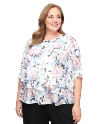 Plus Size Crew Neck Top