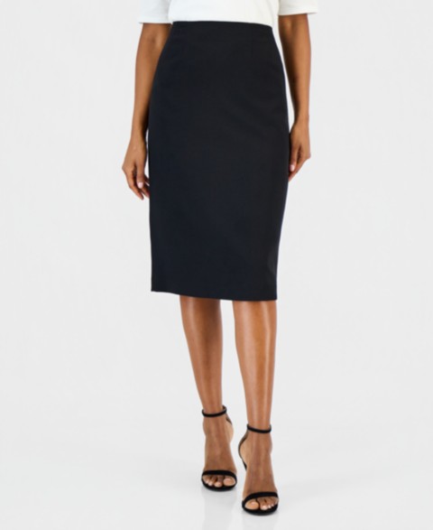 Женские юбки Kasper Women's Below-the-Knee Stretch Pencil Skirt, Regular & Petite Sizes