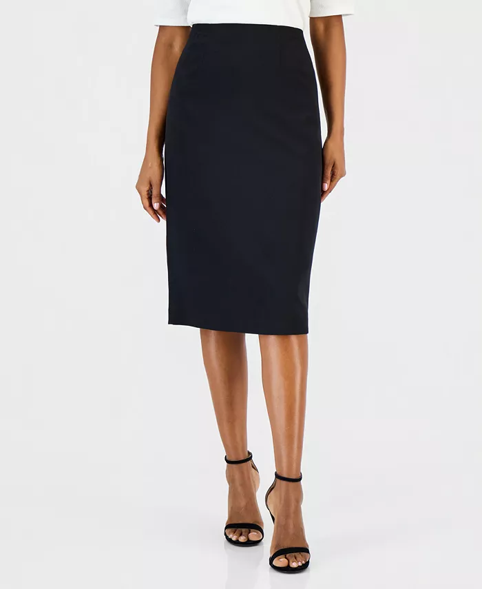 Women's Below-the-Knee Stretch Pencil Skirt