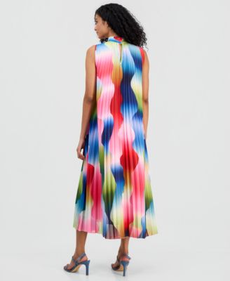 Women's Pleated Chiffon Dress