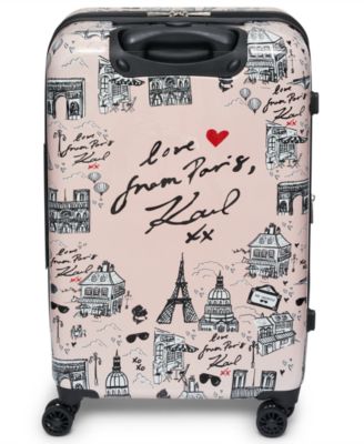Karl In Paris Medium Upright Suitcase