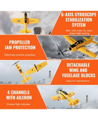 4-Channel RC Plane, Ready-to-Fly Trainer with Gyro