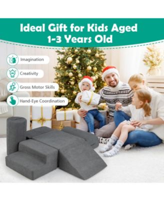 6-Piece Foam Climb and Crawl Playset with Washable Covers