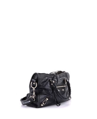 Small Logo Strap City Classic Studs Bag Leather