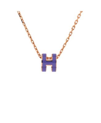Pop H Pendant Chain Necklace