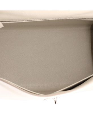 Kelly 28 Handbag Light Evercolor with Palladium Hardware