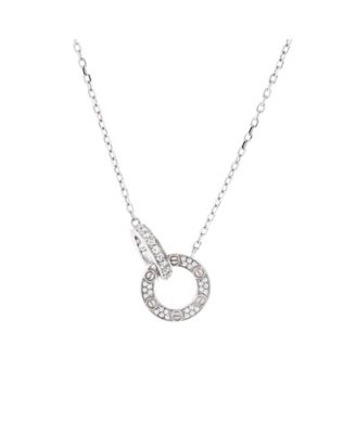 Love Interlocking Pave Necklace