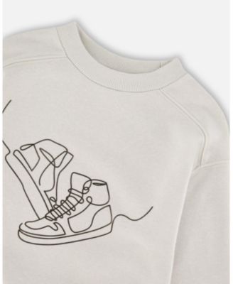 Big Boys French Terry Sweatshirt Pale Grey