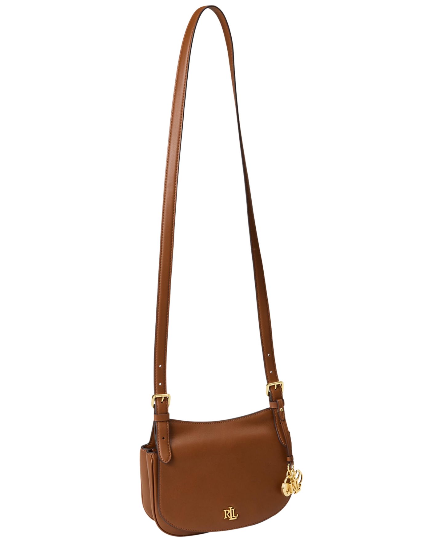 Женская сумка Lauren Ralph Lauren Marcy Medium Leather Crossbody, цвет: Коричневый — фото 3