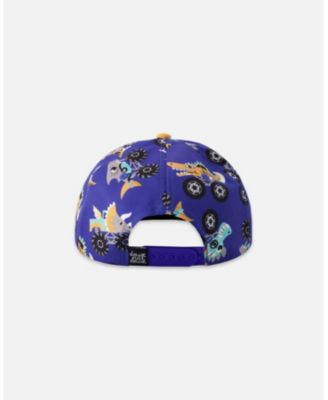 Boy Cap Blue Truck Print - Toddler|Child
