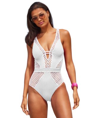 Women's Castaway Fishnet One-Piece Swimsuit