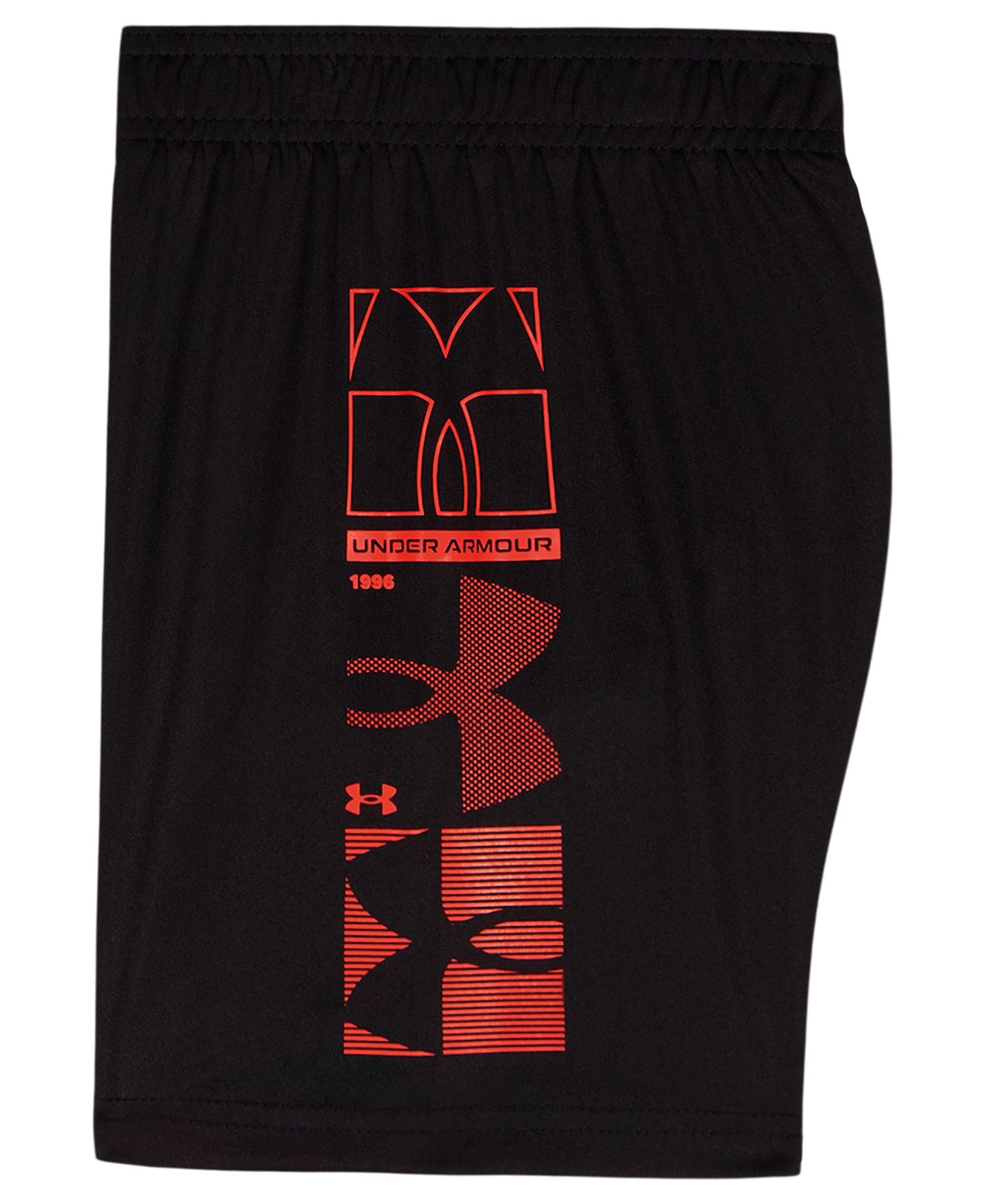 Детский комплект Under Armour Tech Decon: футболка и шорты, 2-7 лет, цвет: Серый / Чёрный — фото 3