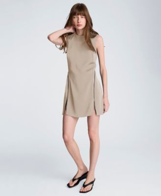 Women's Sheath Zipper Short Dress