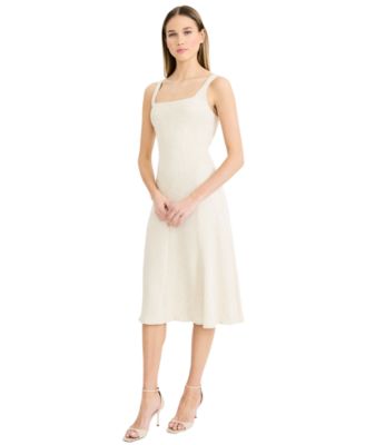 Women's Sleeveless Square Neck Midi Dress