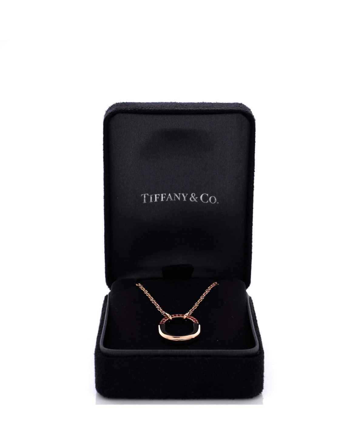 Pre-Owned Tiffany & Co Lock Motif Pendant Necklace