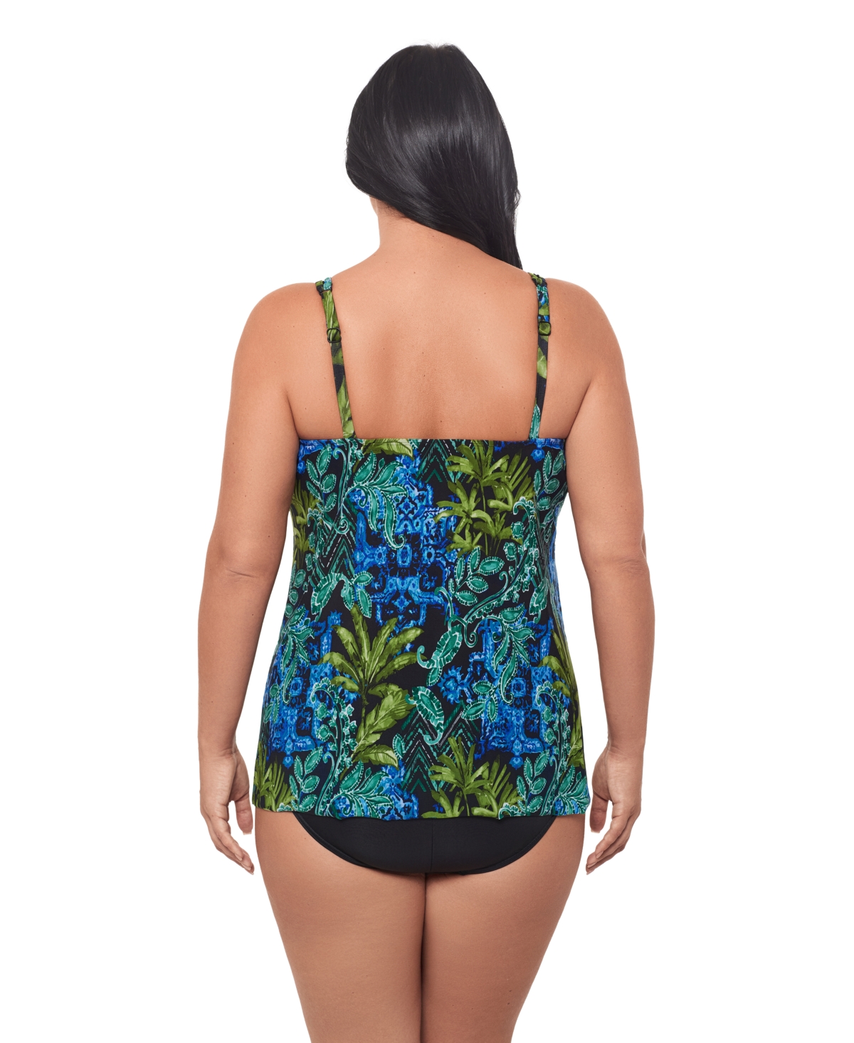 Miraclesuit Plus Underwire High Scoop Neck Tankini Top
