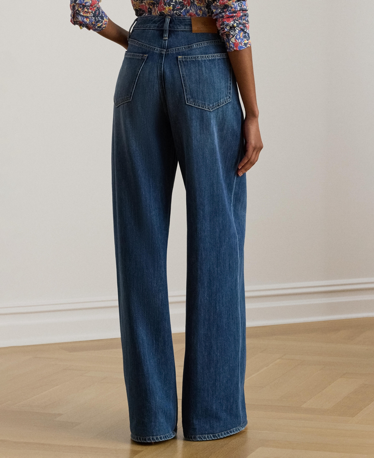 Lauren Ralph Women's High-Rise Wide-Leg Jeans