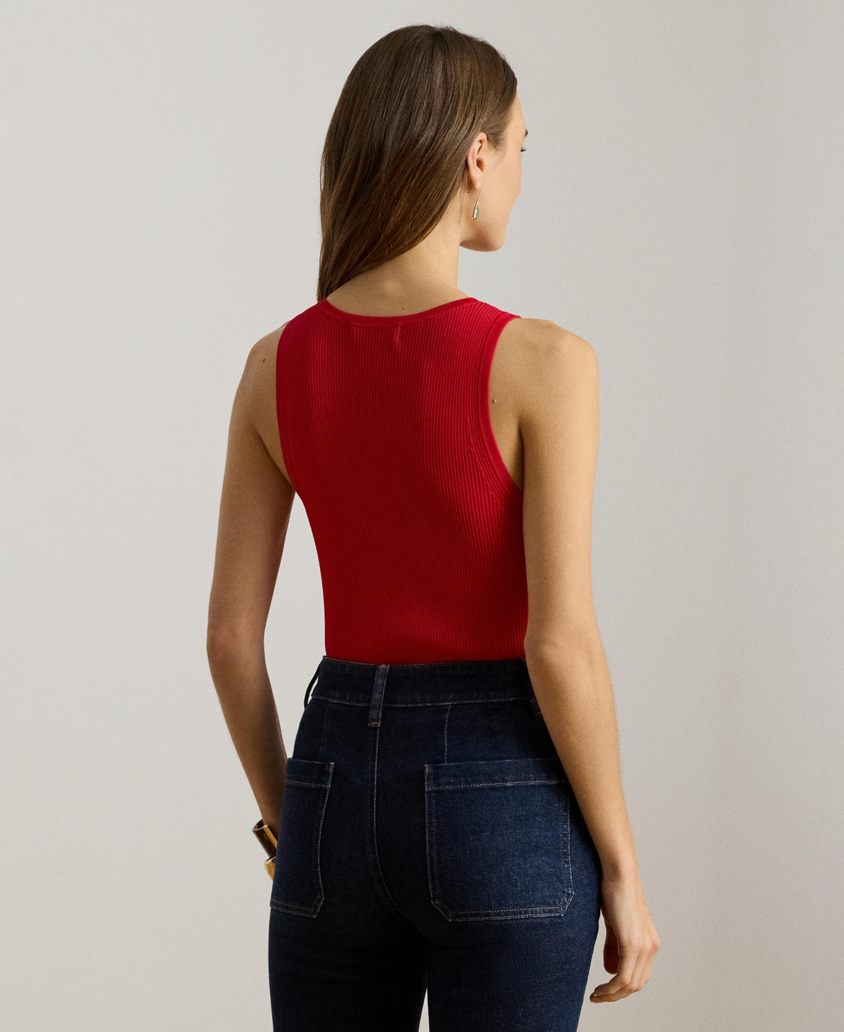 Lauren Ralph Lauren Women's Rib-Knit Crewneck Sweater