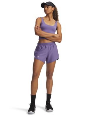 Women's Fly By Mesh-Panel Running Shorts