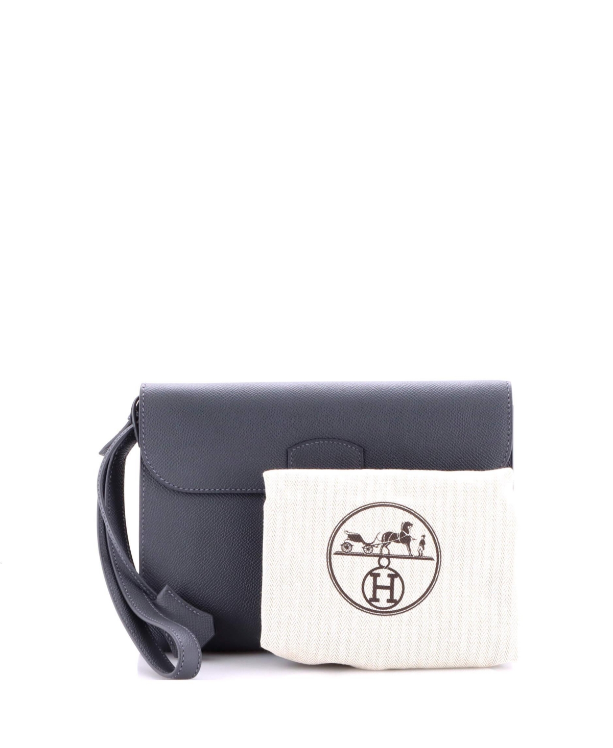 Pre-Owned HERMES Sac a Depeches Wristlet Pouch Epsom