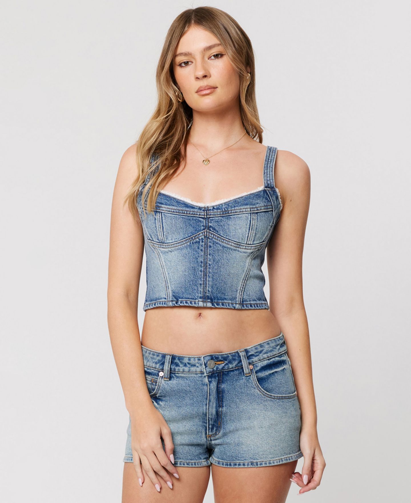 Женский топ Abrand Saloon Bodice Selena V-Neck Sleeveless — фото 1
