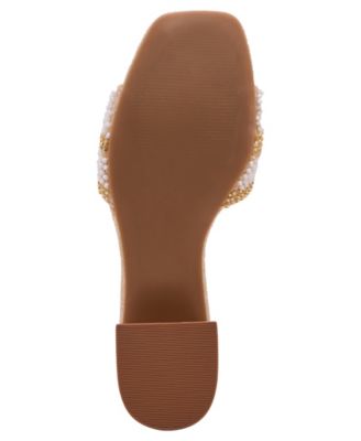 Women's Sunflower Floral Block Heel Sandals