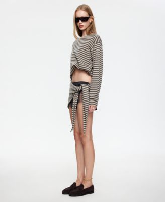 Women's Striped Long-Sleeve Top