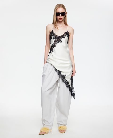 Женское платье Lioness Emerging Sleeveless Asymmetric Midi, цвет: Фарфоровый