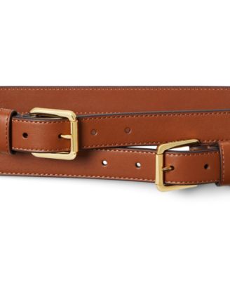 Double-Buckle Stacked Wide Belt