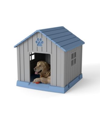 38 inch pointed dog house Spacious Indoor Outdoor Shelter with Removable Roof