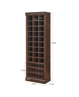 10-Tier Freestanding Shoe Cabinet, 27 Cubbies and Tall Boots Storage, for Entryway, Hallway