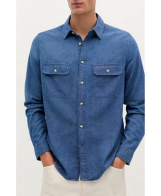Men's Coastal Denim Pockets Shirt